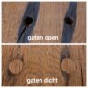 Gaten in hout