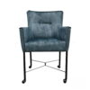 Eetkamerstoel London blue/grey