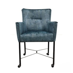 Eetkamerstoel London blue/grey