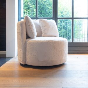 Fauteuil bunny zacht wit naturel