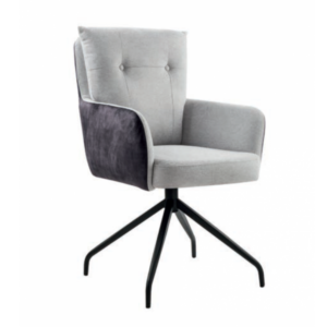 Mark Cario Fabric Light Grey mit Armlehne